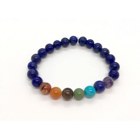 bracelet 7 chakras connecteurs lapis lazuli bracelet 7 chakras connecteurs lapis lazuli