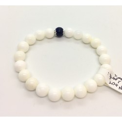 Bracelet nacre et lapis lazuli 2