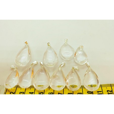 Pendentif Cristal de roche goutte