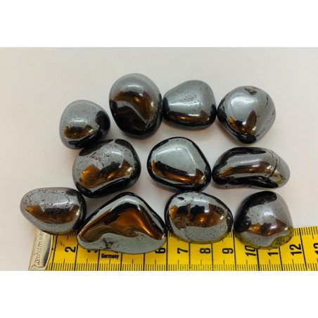 pierre roulée hématite