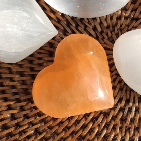 selenite orange coeur