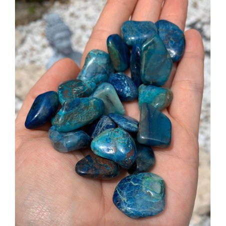 pierre roulée chrysocolle shattuckite