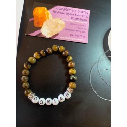 bracelet prénom en pierres naturelles 2