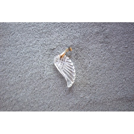 pendentif aile ange cristal de roche