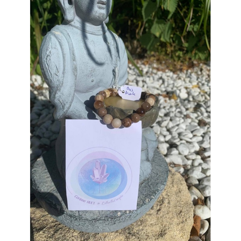 bracelet bois fossile