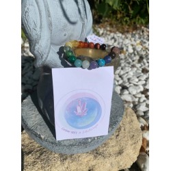 Bracelet 7 chakras multicolore 2