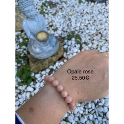 bracelet opale rose