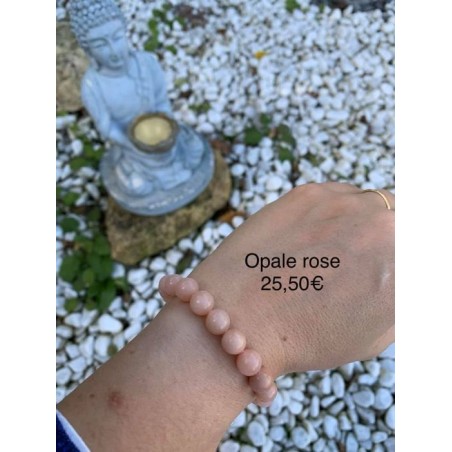bracelet opale rose