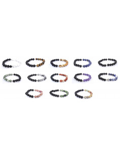 Bracelet mix 2 pierres
