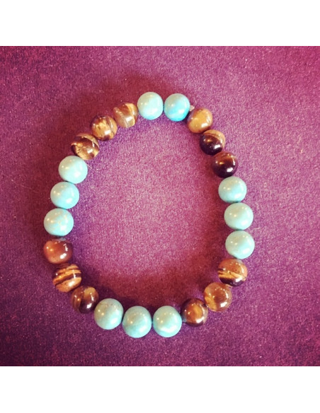 Bracelet mix 2 pierres