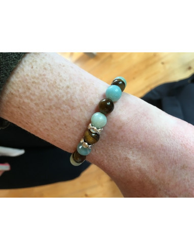 Bracelet mix 2 pierres