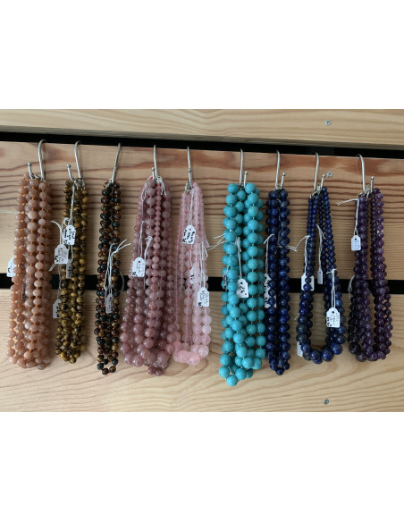 Colliers de pierres naturelles boules Colliers de pierres naturelles boules