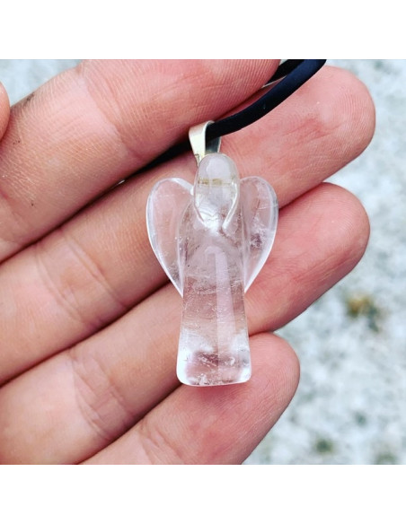 Pendentif ange pierre naturelle