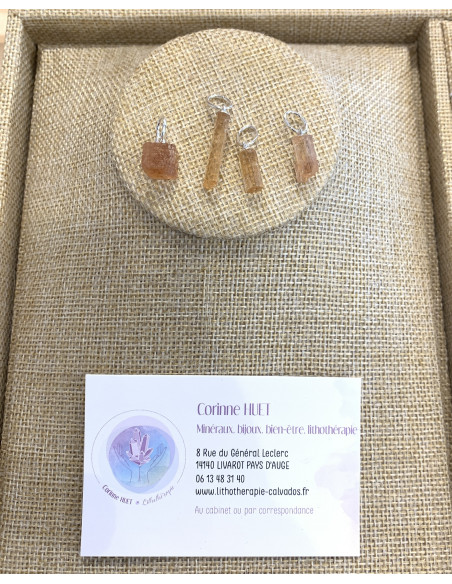 Topaze impériale pendentif