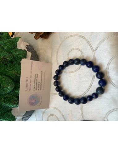 Bracelet homme 10 mm pierres : oeil de tigre...