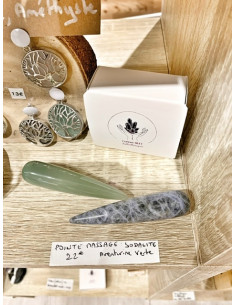 Pointe de massage pierres naturelles