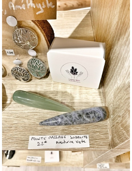 Pointe de massage pierres naturelles