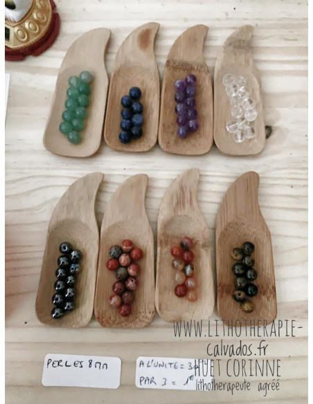 Lot perles de pierres naturelles