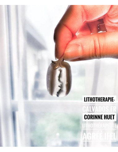 Pendentif quartz mousse 3