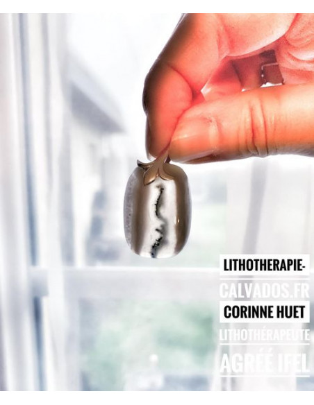 Pendentif quartz mousse 3