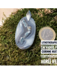 Pendentif quartz mousse