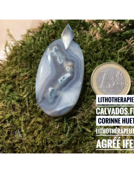 Pendentif quartz mousse Pendentif quartz mousse