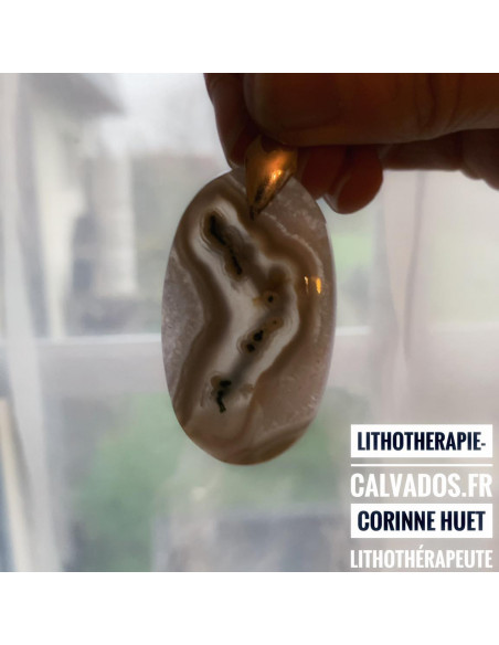 Pendentif quartz mousse 5