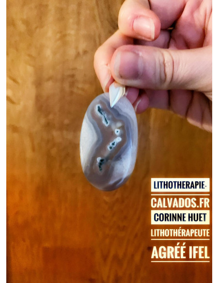 Pendentif quartz mousse 5