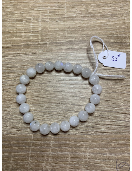 bracelet labradorite blanche ou péristérite