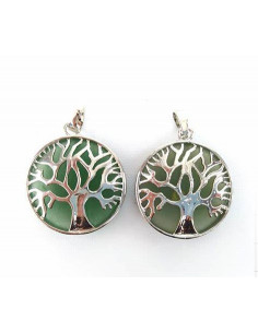pendentif arbre de vie aventurine verte