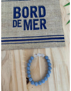 Bracelet mix angelite et cristal