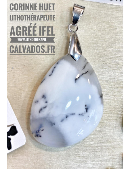 Pendentif opale dendrite