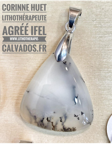 Pendentif opale dendrite