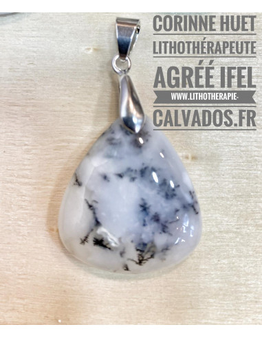 Pendentif opale dendrite