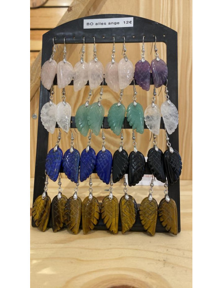 boucles d’oreilles ailes d’ange