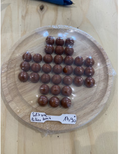 Plateau jeu Solitaire billes bois