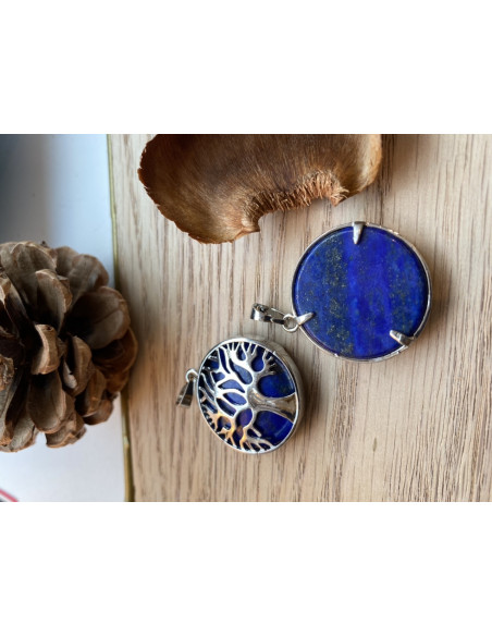 Pendentif arbre de vie et lapis lazuli