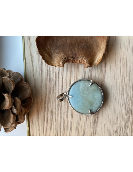 Pendentif arbre de vie et amazonite