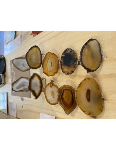 Tranche agate naturelle