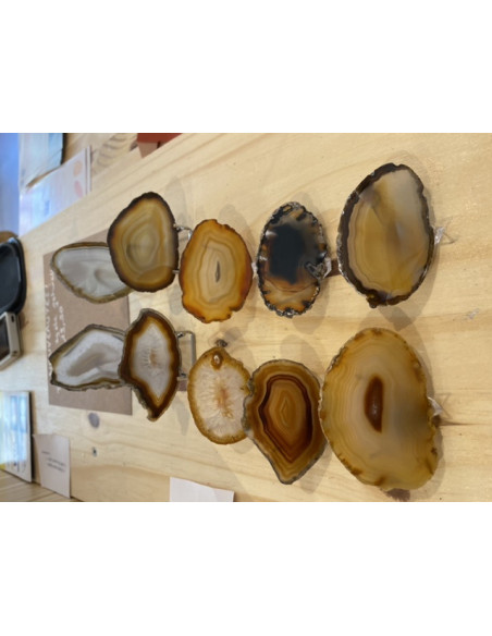 Tranche agate naturelle