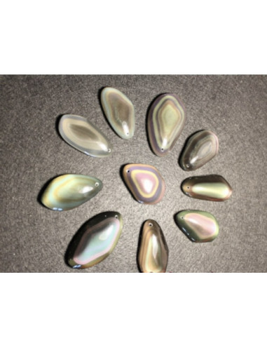 Pendentif Obsidienne Oeil Céleste cabochon
