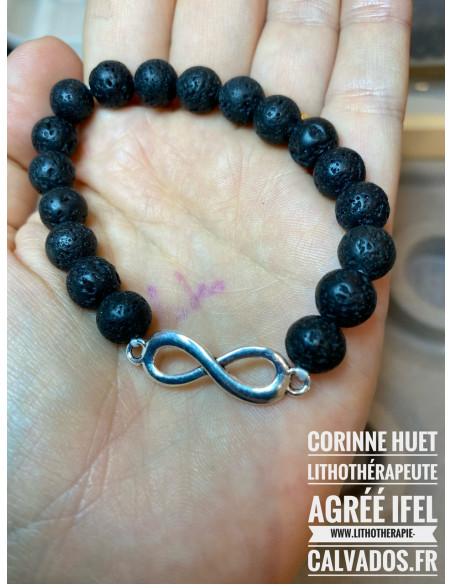 Bracelet pierres naturelles et Infini