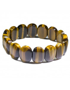 bracelet oeil de tigre plat