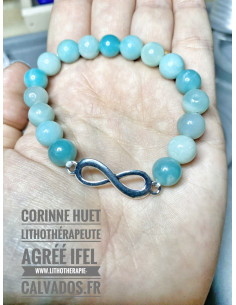 Bracelet pierres naturelles et Infini 2