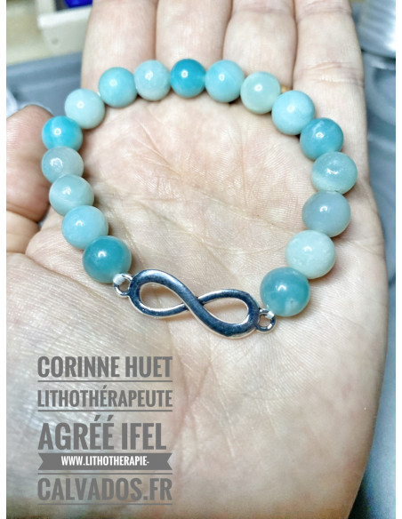 Bracelet pierres naturelles et Infini