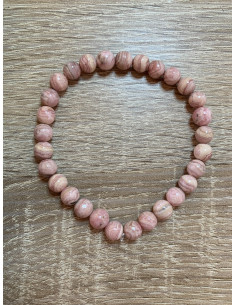 Bracelet rhodochrosite 6mm