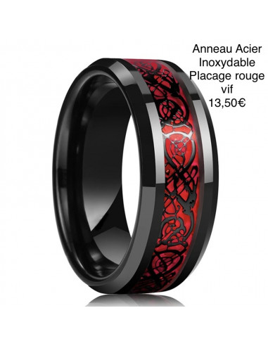bague acier homme