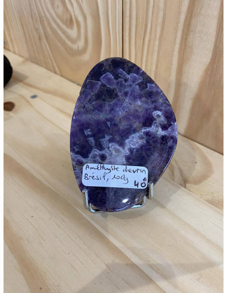 plaque Amethyste chevron