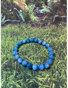 Bracelet Apatite bleue claire