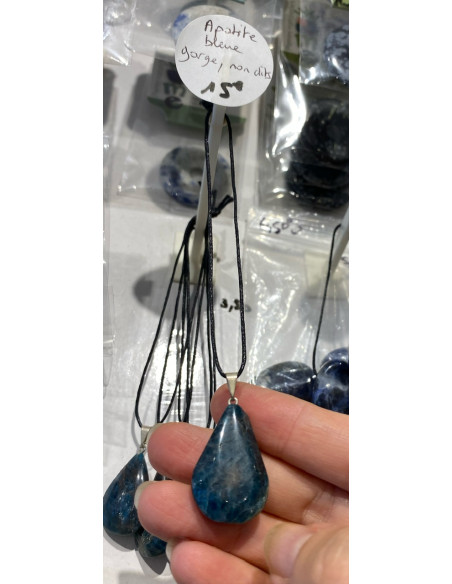 Pendentif Apatite bleue